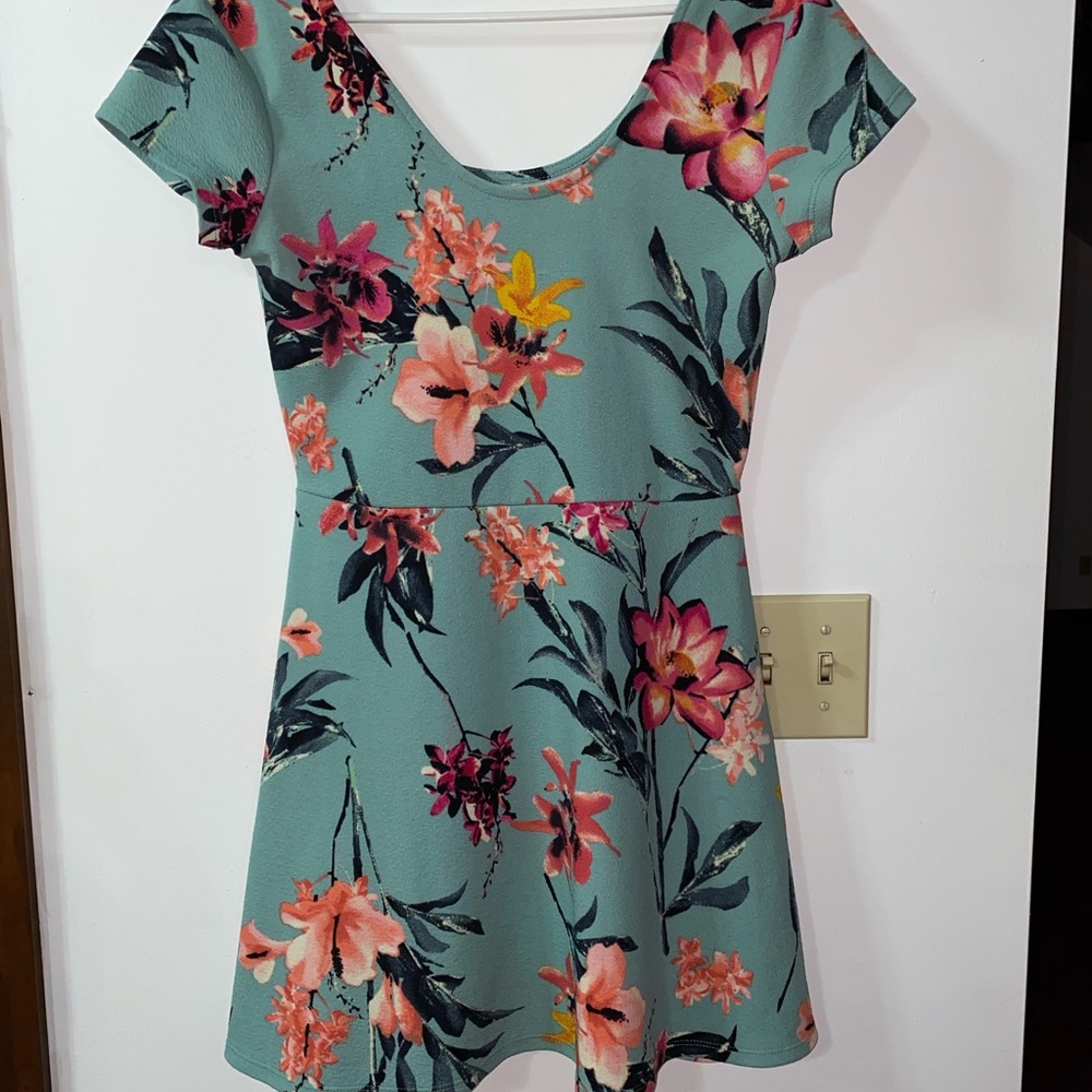 Tropical skater dress